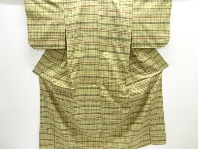 草木染　郡上紬単衣着物